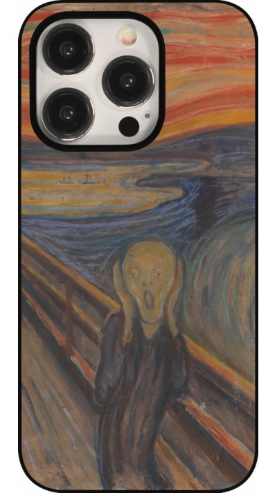 Coque iPhone 15 Pro - Tableau art - Le Cri - Edvard Munch