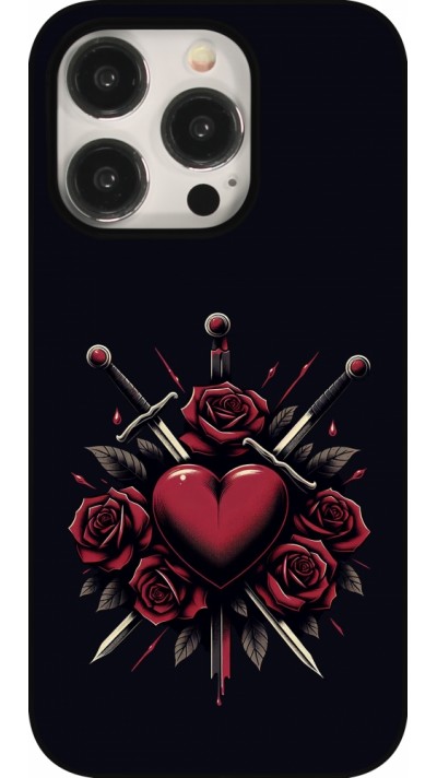 iPhone 15 Pro Case Hülle - Valentine 2024 gothic love