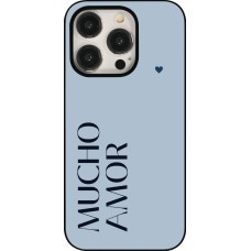 Coque iPhone 15 Pro - Valentine 2024 mucho amor azul