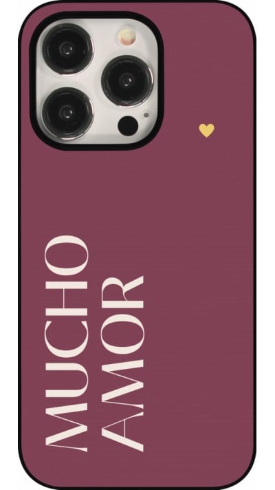 Coque iPhone 15 Pro - Valentine 2024 mucho amor rosado