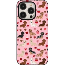 Coque iPhone 15 Pro - Valentine 2024 puppy love