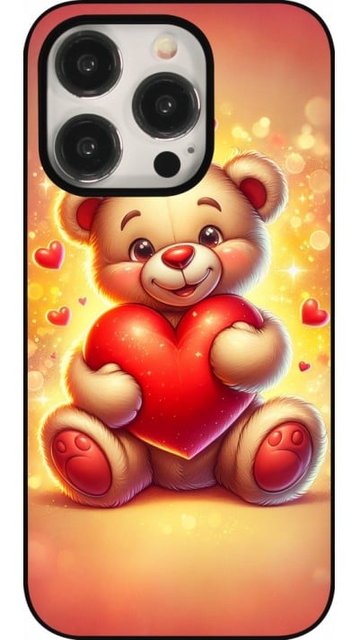 iPhone 15 Pro Case Hülle - Valentin 2024 Teddy Liebe