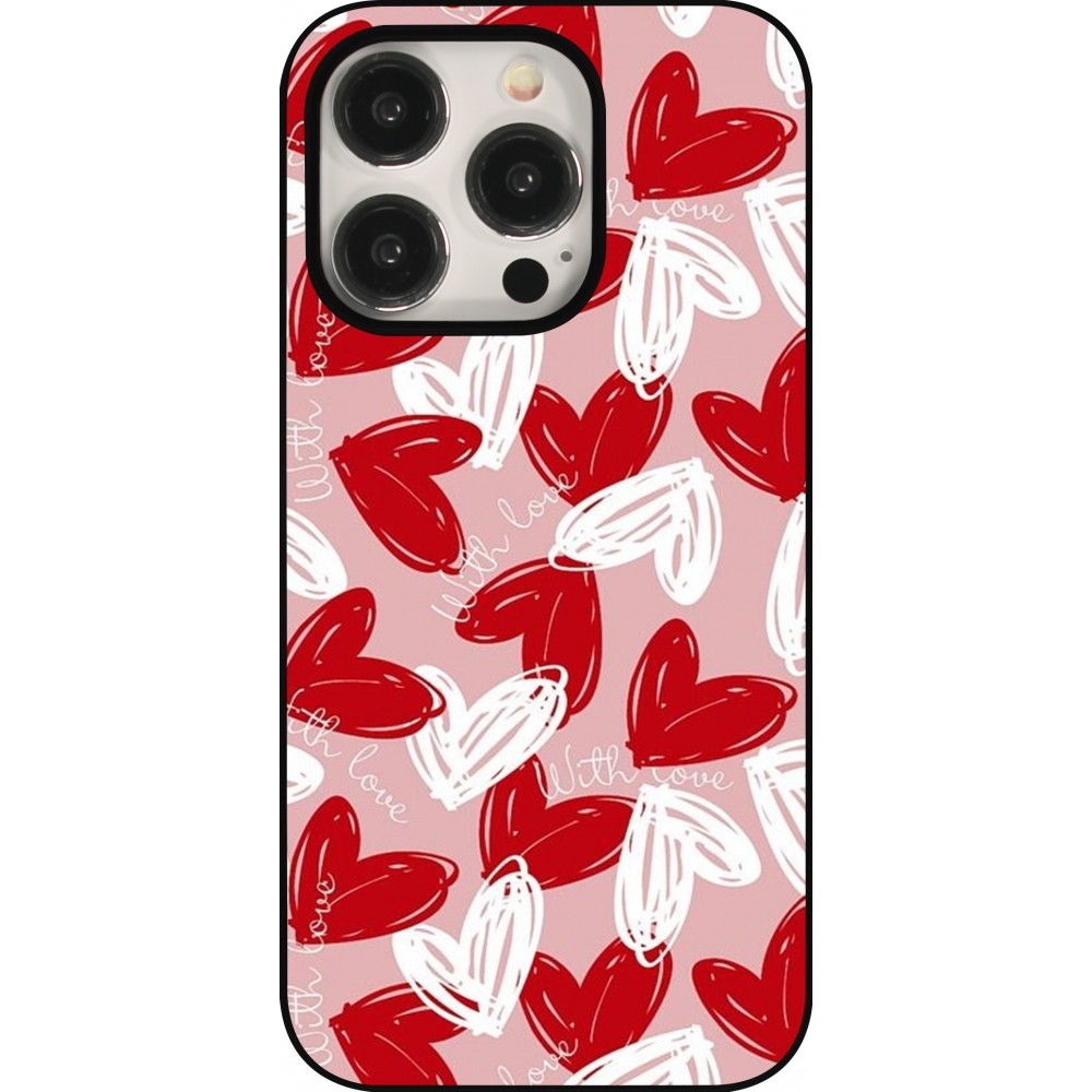 Coque iPhone 15 Pro - Valentine 2024 with love heart