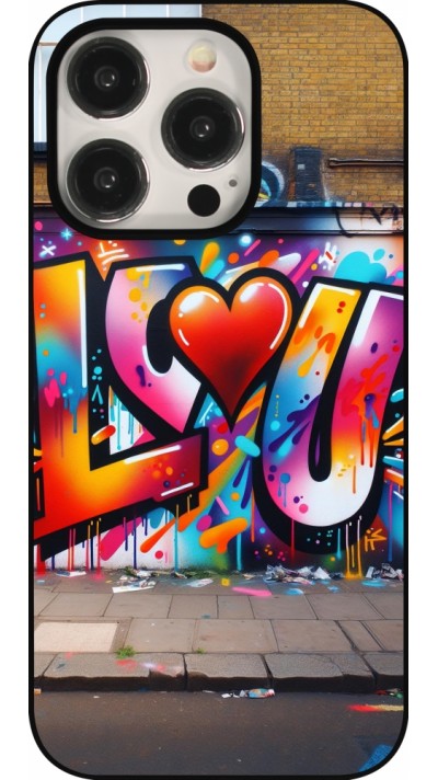 Coque iPhone 15 Pro - Valentine 2025 Love U Tag