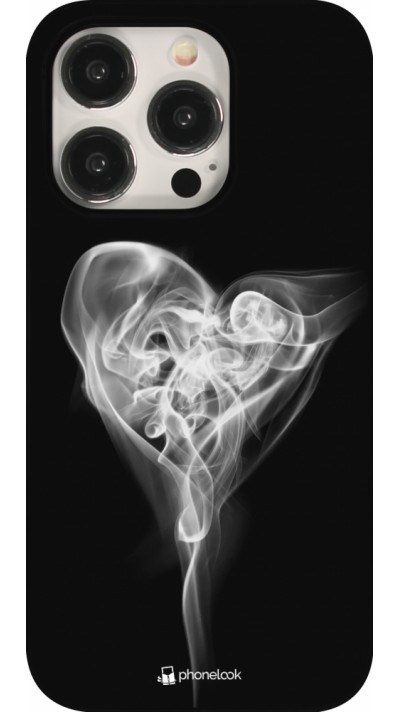 Coque iPhone 15 Pro - Valentine 2022 Black Smoke