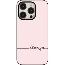 Coque iPhone 15 Pro - Valentine 2023 i love you writing