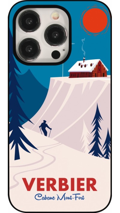 Coque iPhone 15 Pro - Verbier Cabane Mont-Fort