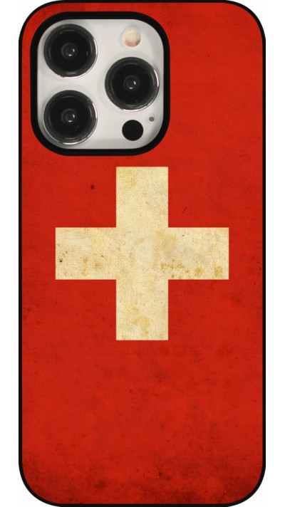 Coque iPhone 15 Pro - Vintage Flag SWISS