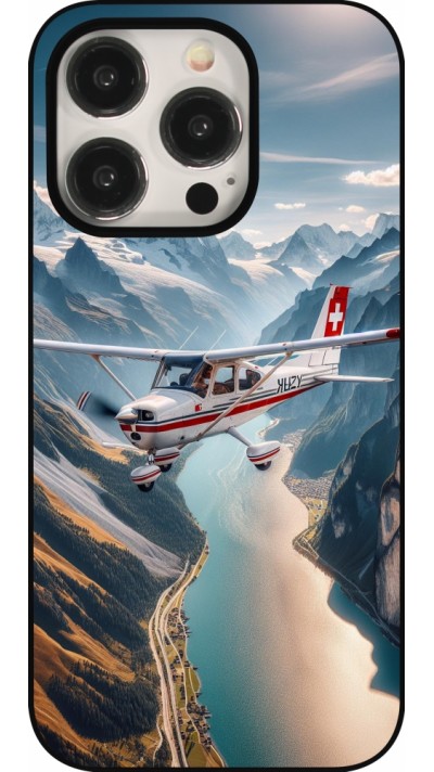 Coque iPhone 15 Pro - Vol Alpin Suisse