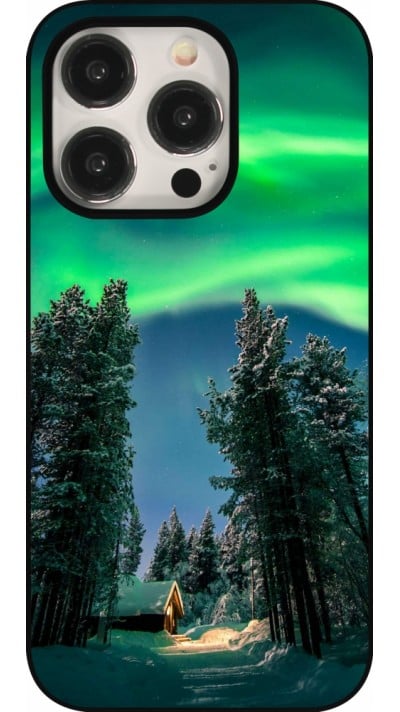 iPhone 15 Pro Case Hülle - Winter 22 Northern Lights