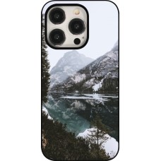 Coque iPhone 15 Pro - Winter 22 snowy mountain and lake