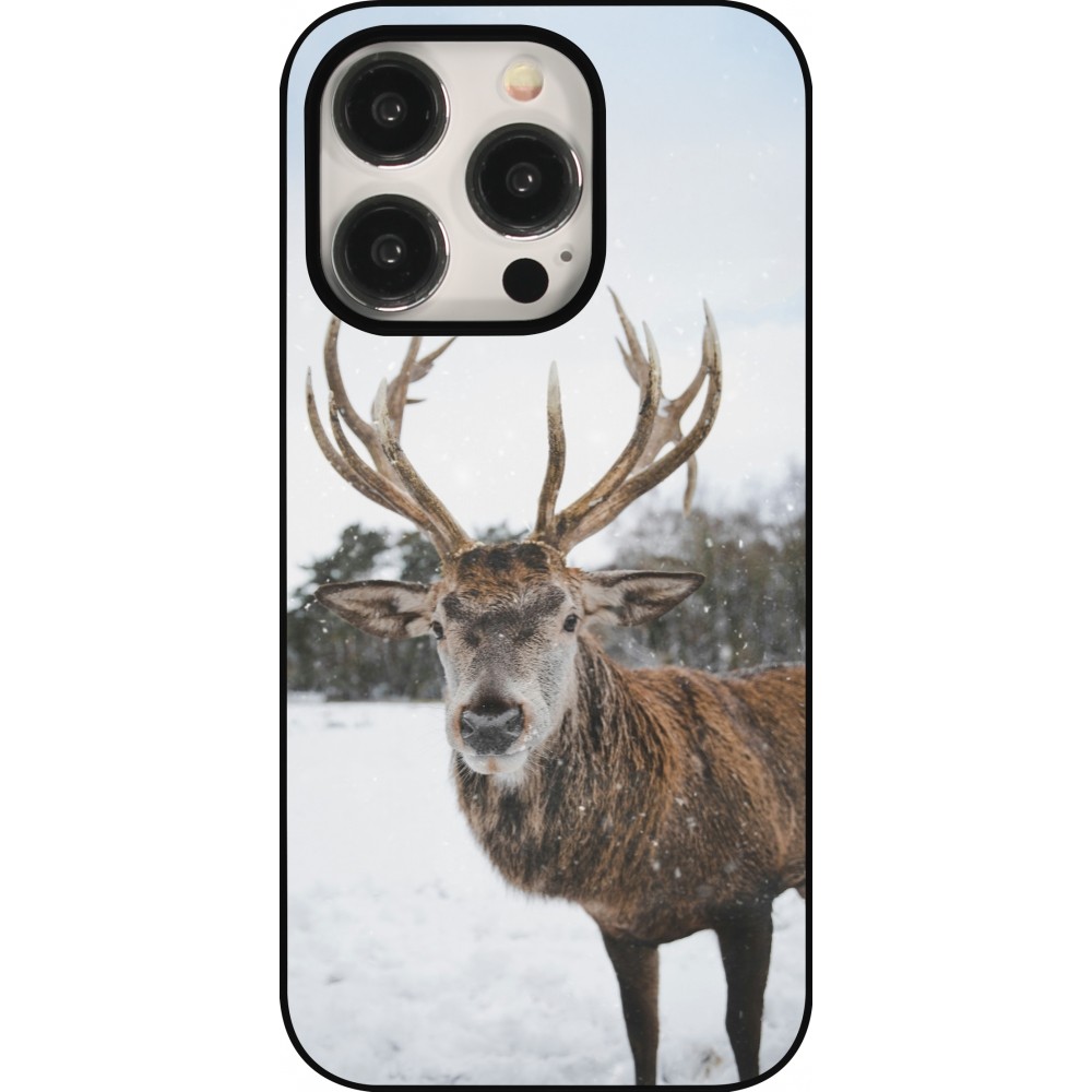 iPhone 15 Pro Case Hülle - Winter 25 Winter reindeer