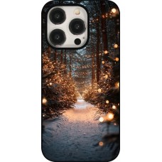 iPhone 15 Pro Case Hülle - Winter 25 Winter snowy road
