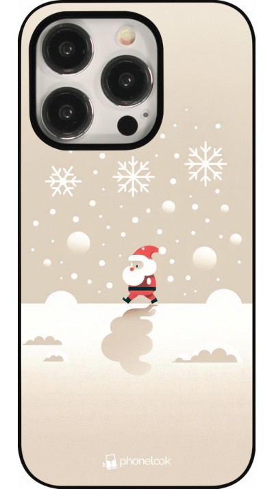 iPhone 15 Pro Case Hülle - Weihnachten 2023 Minimalistischer Weihnachtsmann