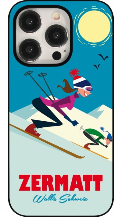 Coque iPhone 15 Pro - Zermatt Ski Downhill