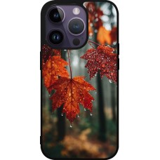 iPhone 15 Pro Case Hülle - Silikon schwarz Autumn 25 Rain