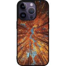 Coque iPhone 15 Pro - Silicone rigide noir Autumn 25 Trees