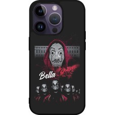 Coque iPhone 15 Pro - Silicone rigide noir Bella Ciao