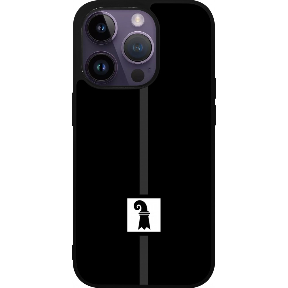 iPhone 15 Pro Case Hülle - Silikon schwarz Kanton BS schwarz