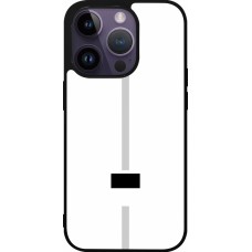 iPhone 15 Pro Case Hülle - Silikon schwarz Kanton FR weiss