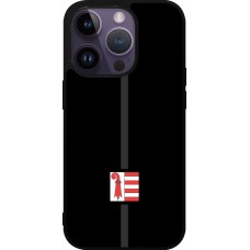 iPhone 15 Pro Case Hülle - Silikon schwarz Kanton JU schwarz