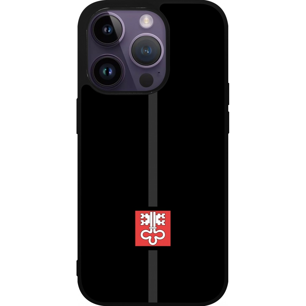 Coque iPhone 15 Pro - Silicone rigide noir Canton NW noir