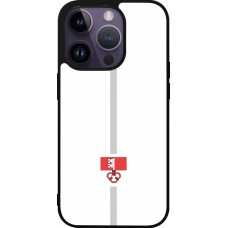 iPhone 15 Pro Case Hülle - Silikon schwarz Kanton OW weiss