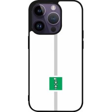 iPhone 15 Pro Case Hülle - Silikon schwarz Kanton SG weiss