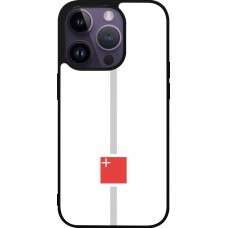 Coque iPhone 15 Pro - Silicone rigide noir Canton SZ blanc