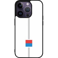 iPhone 15 Pro Case Hülle - Silikon schwarz Kanton TI weiss