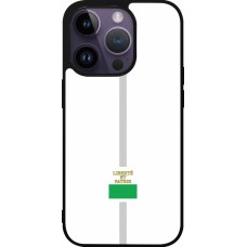iPhone 15 Pro Case Hülle - Silikon schwarz Kanton VD weiss