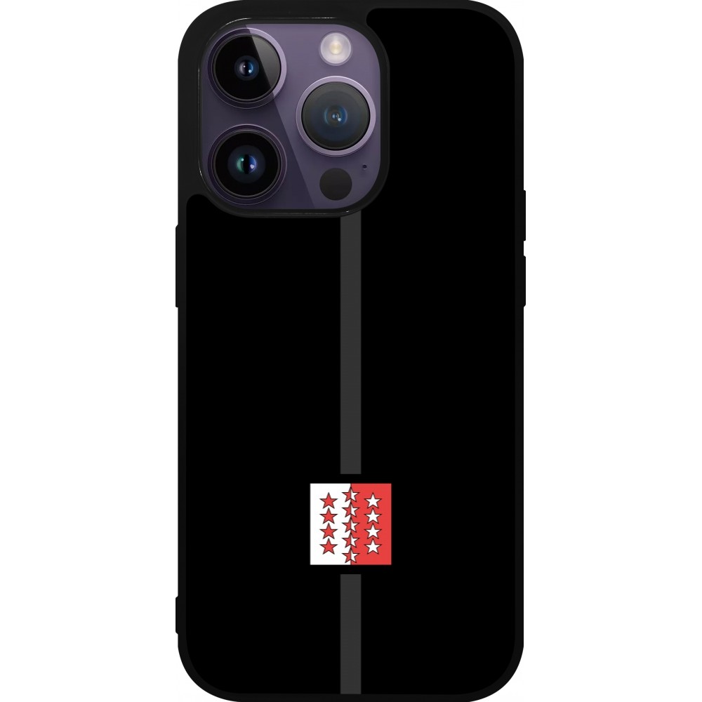 iPhone 15 Pro Case Hülle - Silikon schwarz Kanton VS schwarz