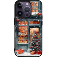 Coque iPhone 15 Pro - Silicone rigide noir Christmas 25 Xmas Shop