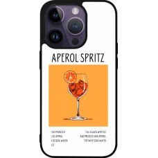 iPhone 15 Pro Case Hülle - Silikon schwarz Cocktail Rezept Aperol Spritz
