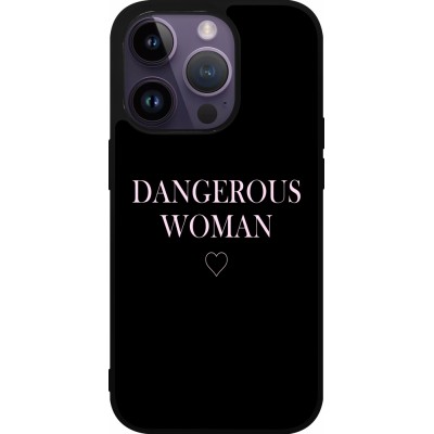 iPhone 15 Pro Case Hülle - Silikon schwarz Dangerous woman