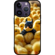 iPhone 15 Pro Case Hülle - Silikon schwarz Easter 2026 Chicken Batman