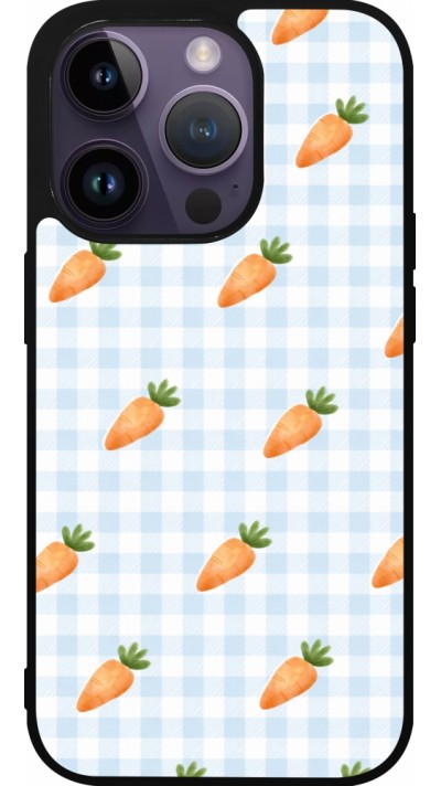iPhone 15 Pro Case Hülle - Silikon schwarz Easter 2026 Pattern carrots