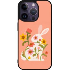 iPhone 15 Pro Case Hülle - Silikon schwarz Easter 2026 Rabbit collage