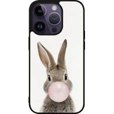iPhone 15 Pro Case Hülle - Silikon schwarz Easter 2023 bubble gum bunny