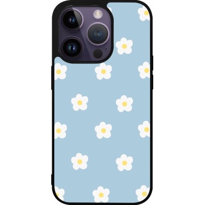 iPhone 15 Pro Case Hülle - Silikon schwarz Easter 2024 daisy flower