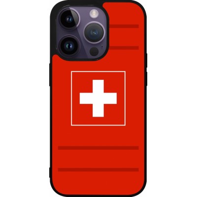 iPhone 15 Pro Case Hülle - Silikon schwarz Euro 2020 Switzerland