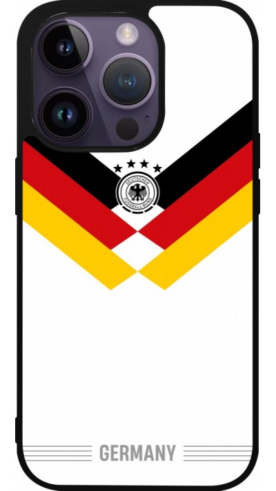 iPhone 15 Pro Case Hülle - Silikon schwarz Deutschland 2026 personalisierbares Fussballtrikot