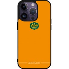 iPhone 15 Pro Case Hülle - Silikon schwarz Australien 2026 personalisierbares Fussballtrikot