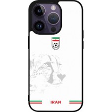 iPhone 15 Pro Case Hülle - Silikon schwarz Iran 2026 personalisierbares Fussballtrikot