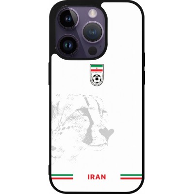 iPhone 15 Pro Case Hülle - Silikon schwarz Iran 2026 personalisierbares Fussballtrikot