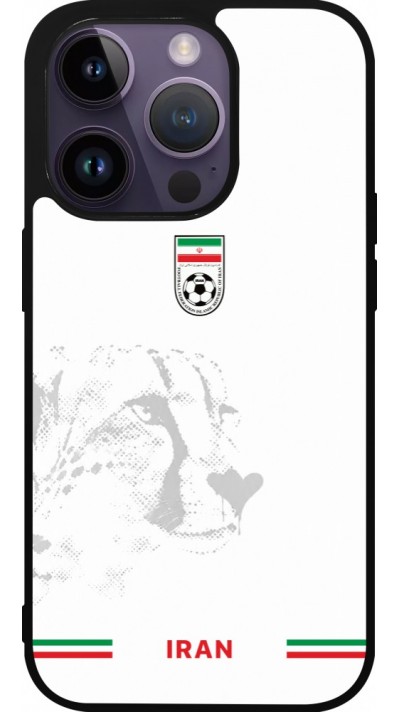 iPhone 15 Pro Case Hülle - Silikon schwarz Iran 2026 personalisierbares Fussballtrikot