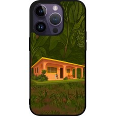 Coque iPhone 15 Pro - Silicone rigide noir Benitos house DTMF