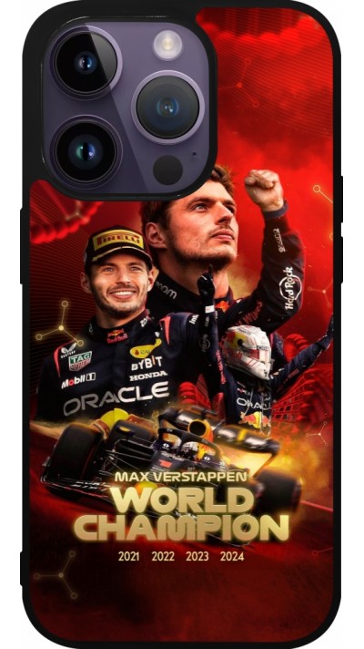 iPhone 15 Pro Case Hülle - Silikon schwarz Max Verstappen Champion 2023