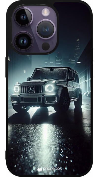 iPhone 15 Pro Case Hülle - Silikon schwarz Mercedes G AMG Nacht