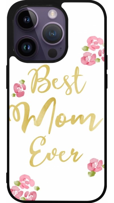 iPhone 15 Pro Case Hülle - Silikon schwarz Mom 2024 best Mom ever
